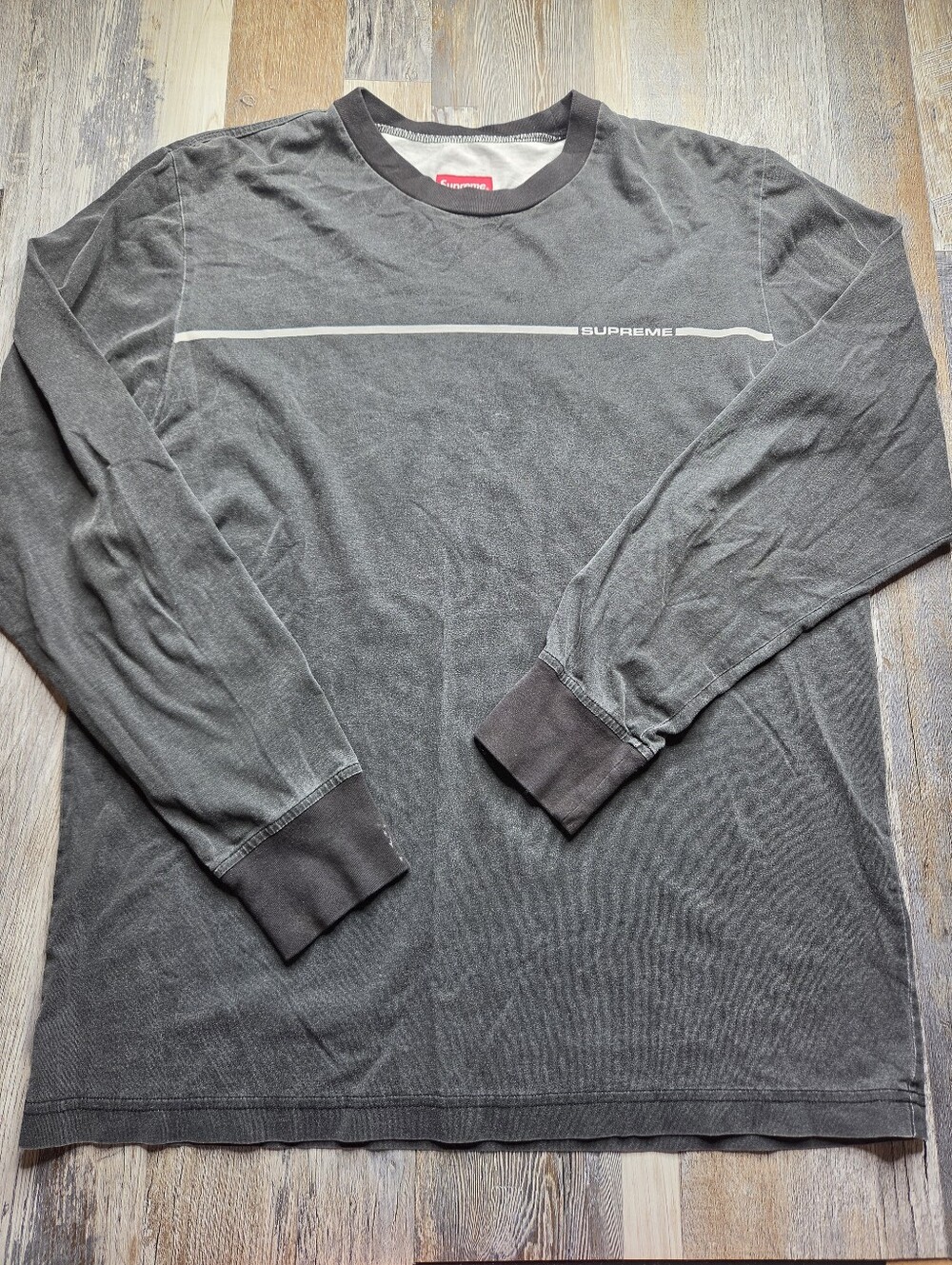 Supreme Printed Stripe Long Sleeve Tshirt Medium
